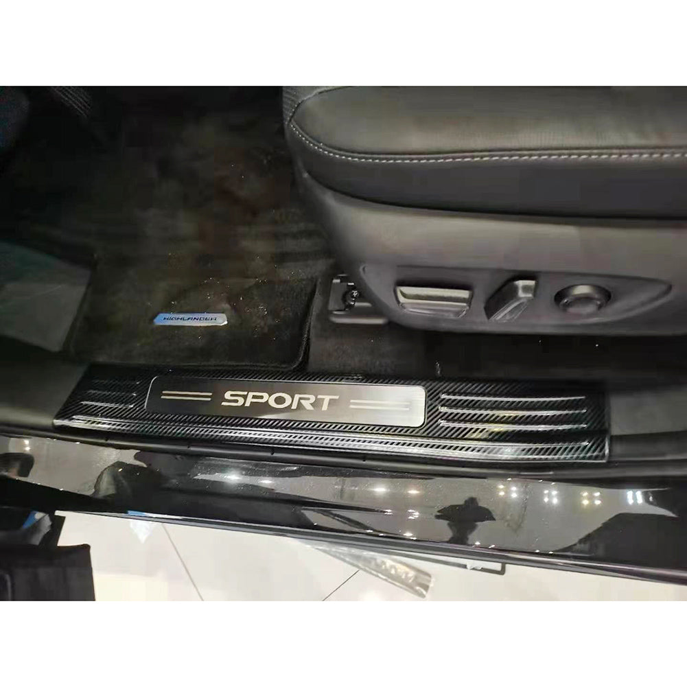 Fit for Toyota Highlander 2020 2021 2022 Inside Door Sill Scuff Plate Guard Cover Trims