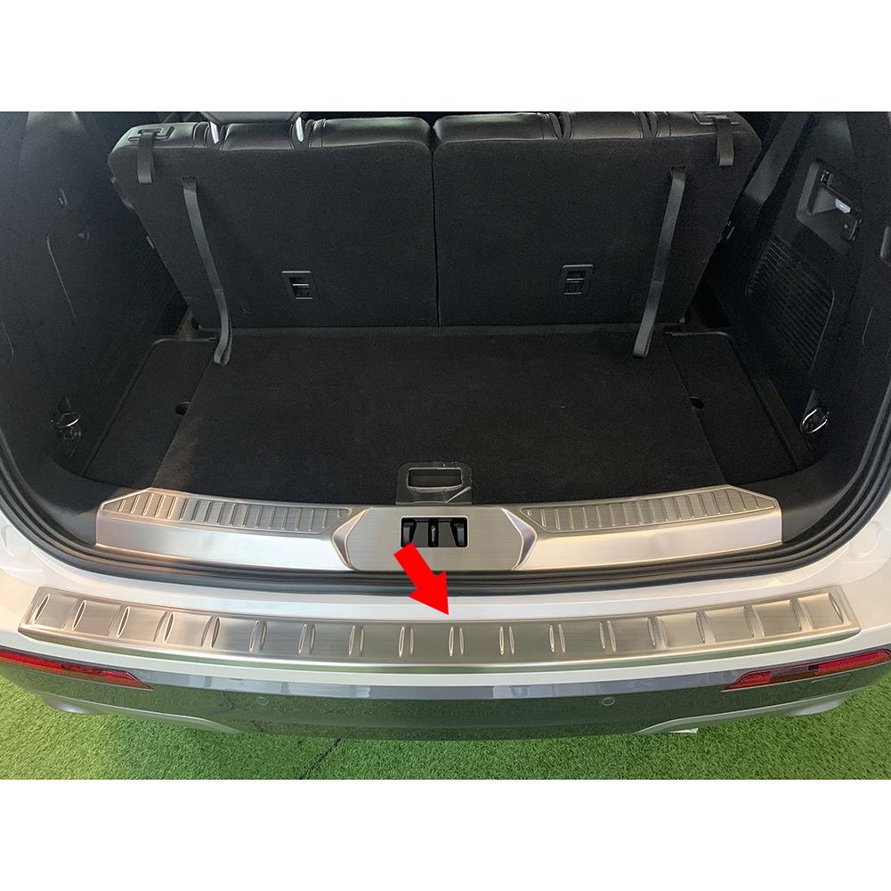 Fit for Ford New Explorer 2020 2021 Rear Outside Bumper Sill Plate Guard Cover Trim Stainless Steel