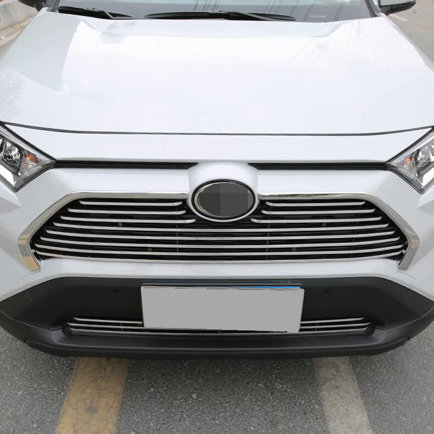 Fit for Toyota New RAV4 2019 2020 2021 2022 LE/XLE/XSE/Limited Model Front Upper Grill Grille Mesh Cover Trim - beautost