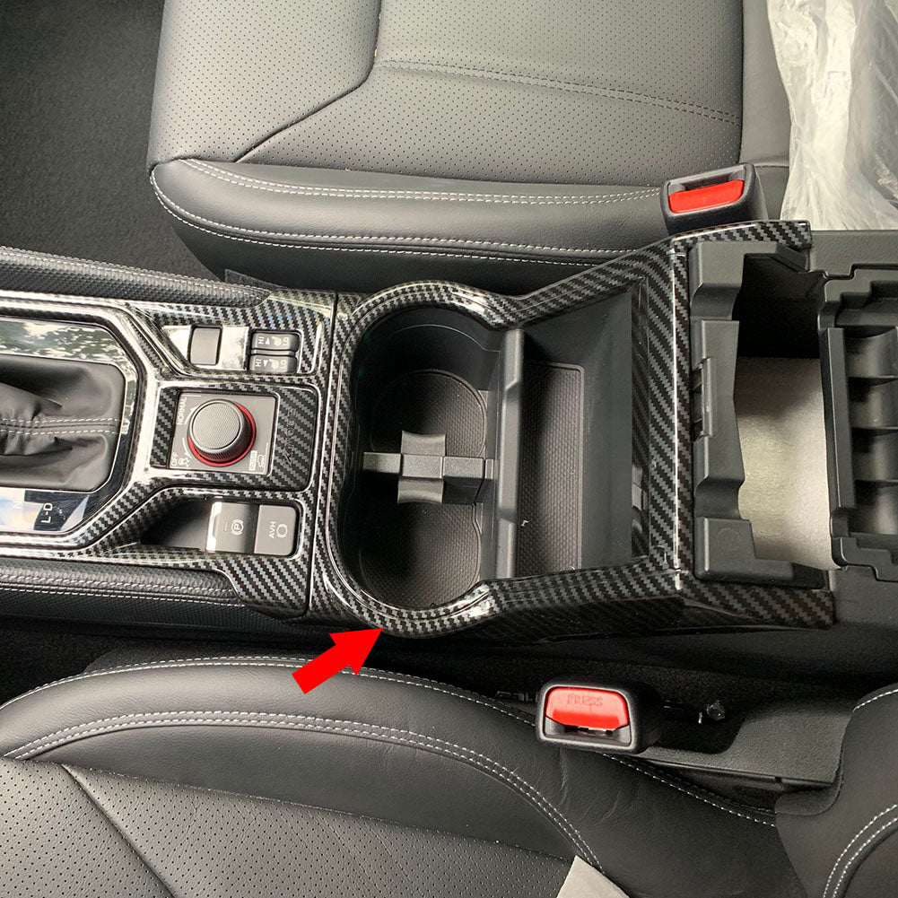 Fit for Subaru Forester 2019 2020 2021 2022 Front Console Cup Holder Trim ABS