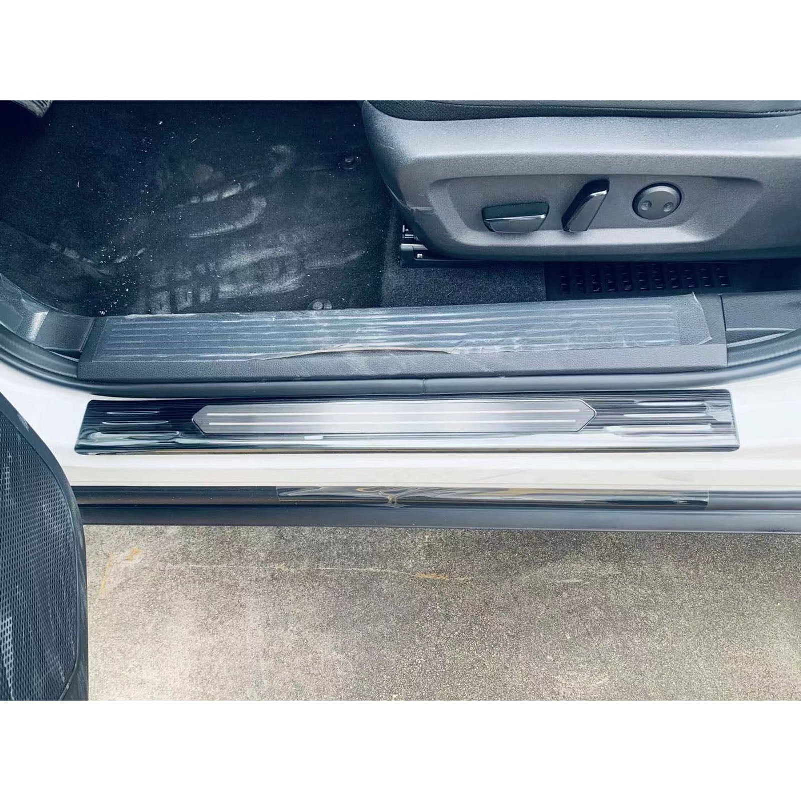 Fit for Nissan Rogue 2021 Door Sill Scuff Plate Guard Cover Trims Stainless Steel