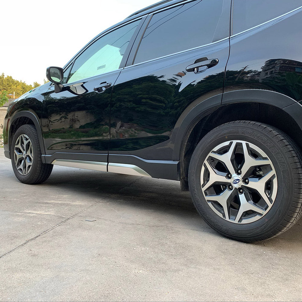 Fit for Subaru Forester 2019 2020 2021 2022 Door Body Side Moulding Overlay Cover Trims Stainless Steel