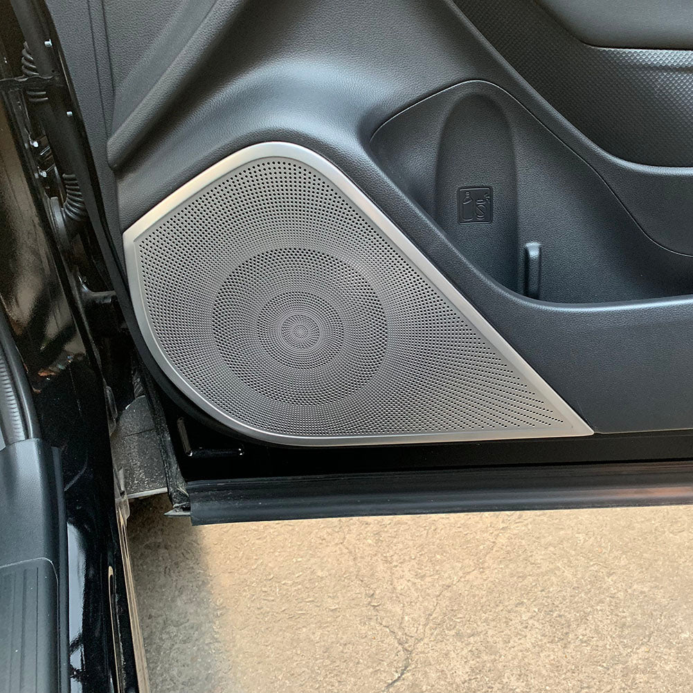 Fit For Subaru 2019 2020 2021 2022 Forester Door Speaker Sound Panel Cover Trims Stainless Steel