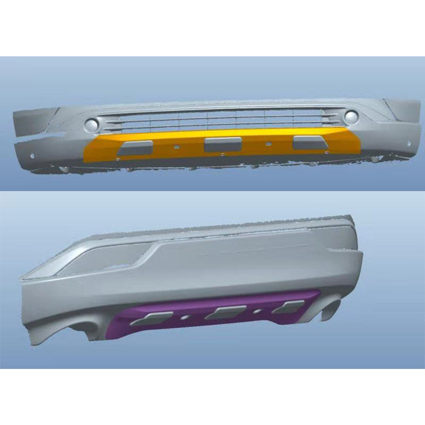 Fit for Toyota VENZA 2021 2022 2023 2024 Front Bumper + Rear Bumper Protection Guard Cover Trim