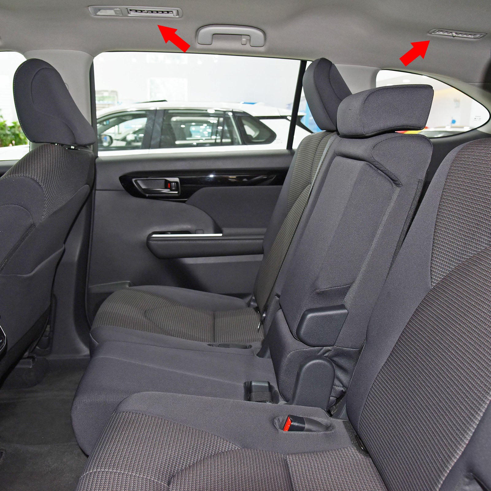 Fit for Toyota New Highlander 2020 2021 2022 Interior Rear Seat Air Condition Vent Outlet Cover Trim