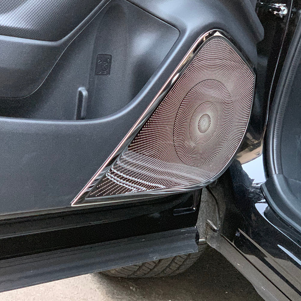 Fit For Subaru 2019 2020 2021 2022 Forester Door Speaker Sound Panel Cover Trims Stainless Steel