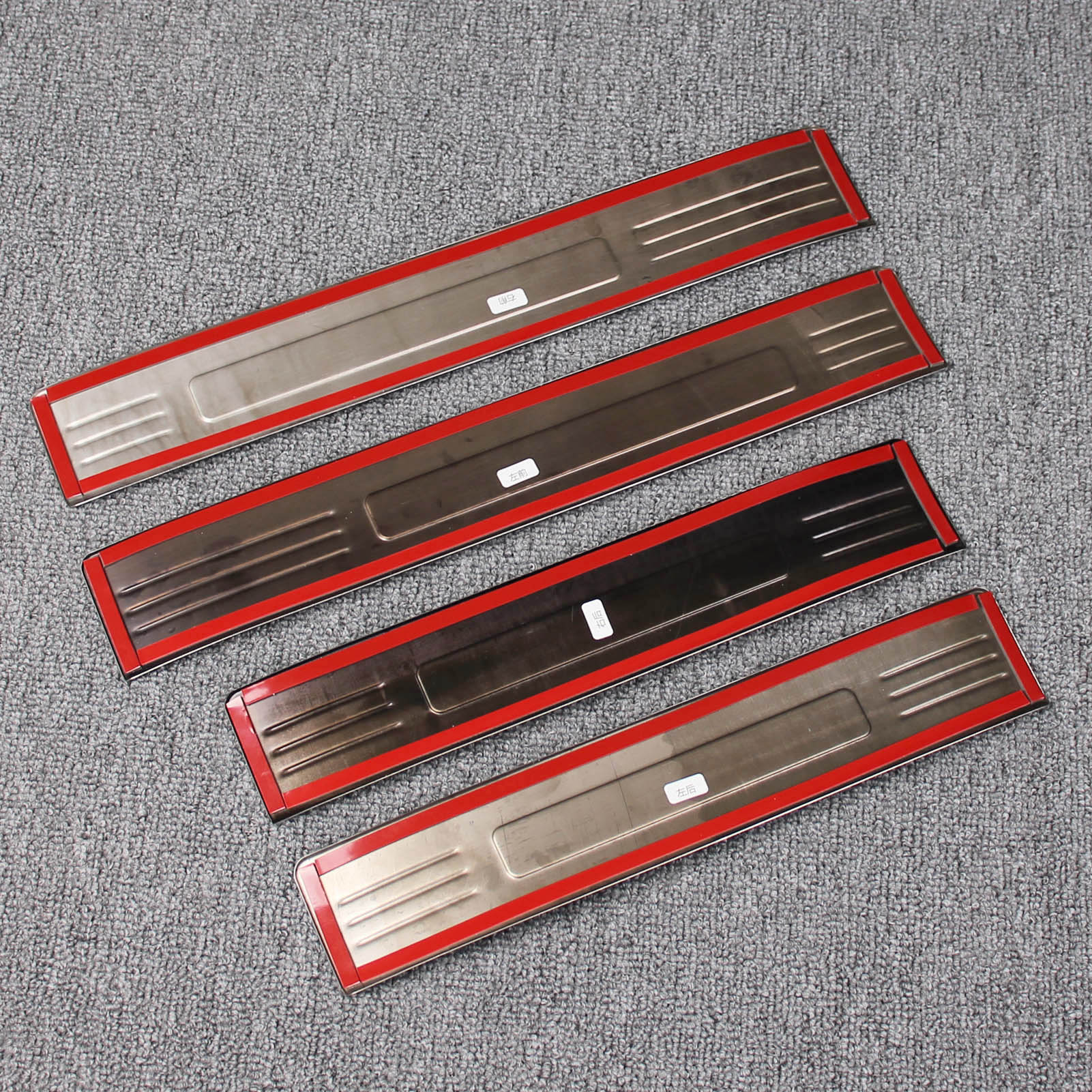 Fit for Toyota New Highlander 2020 2021 2022 Outside Door Sill Scuff Plate Guard Cover Trim Sport Style Stainless Steel