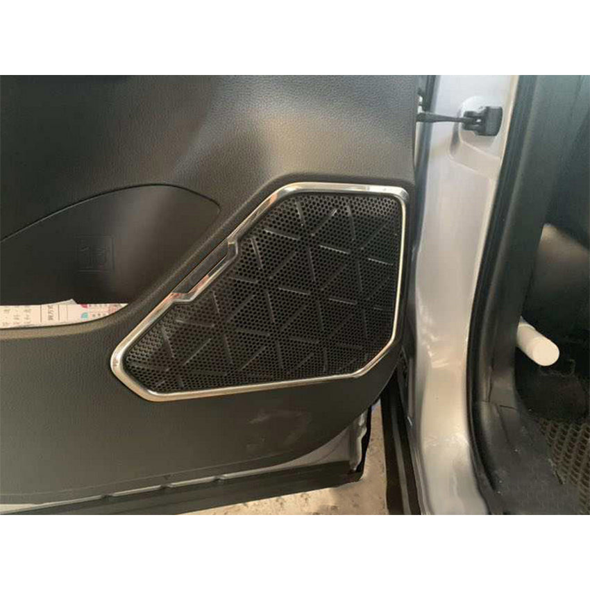 Fit for Toyota New RAV4 2019 2020 2021 2022 Door Speaker Sound Panel Cover Trims Stainless Steel