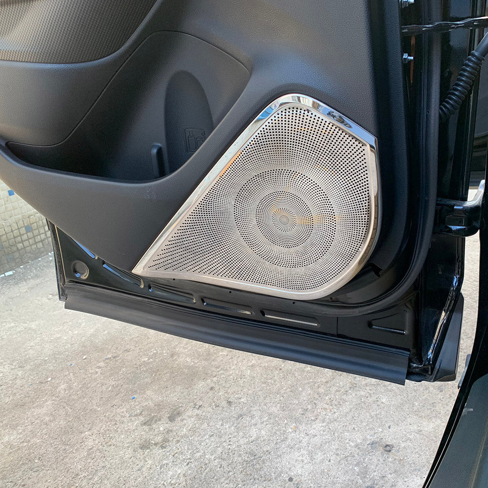 Fit For Subaru 2019 2020 2021 2022 Forester Door Speaker Sound Panel Cover Trims Stainless Steel