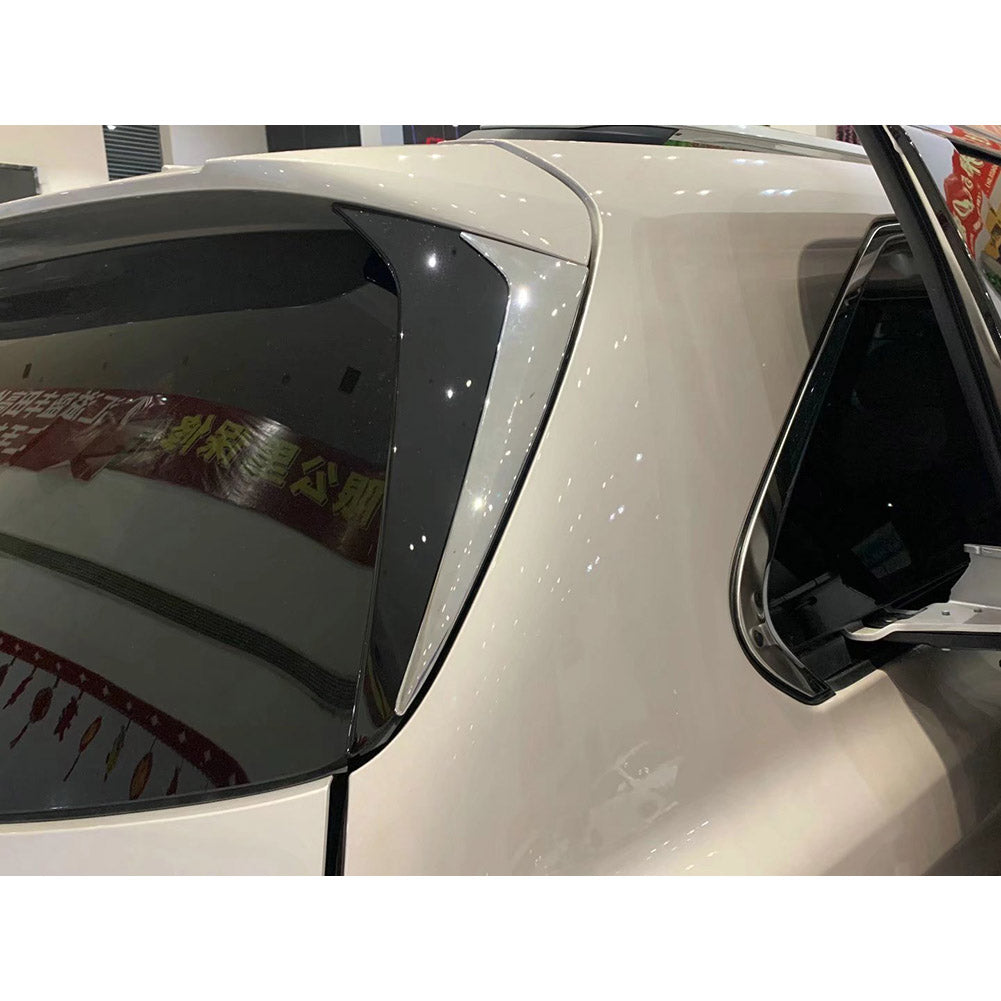 Fit for Toyota 2021 2022 Sienna Chrome Rear Spoiler Wing Side Beveled Window Cover Trims