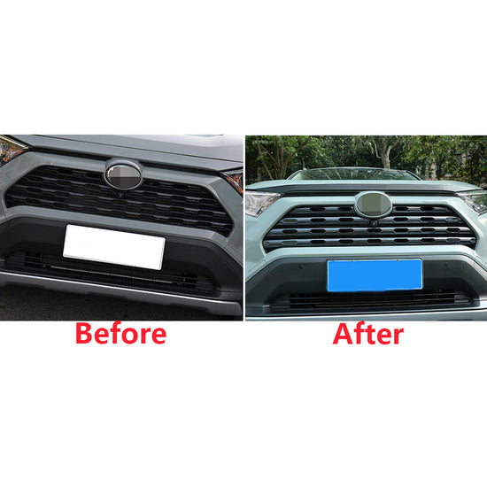 Fit for Toyota New RAV4 2019 2020 2021 LE/XLE/XSE/Limited Model Front Grill Grille Cover Trims