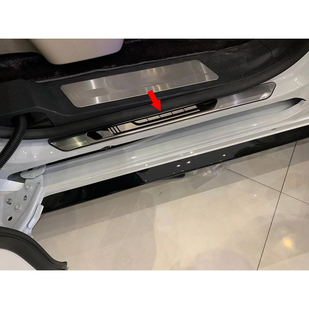 Fit for Toyota 2021 2022 Sienna Outside Door Sill Scuff Plate Guard Cover Trim Stainless Steel