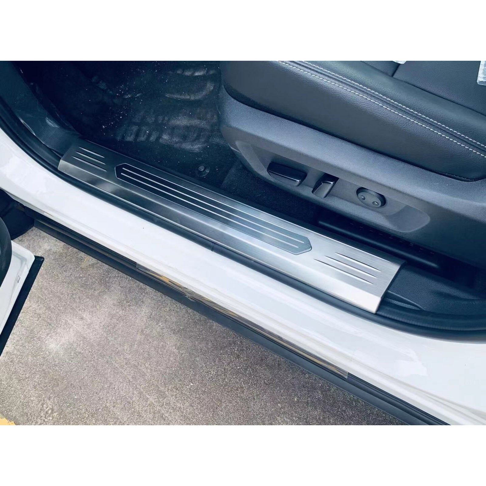 Fit for Nissan Rogue 2021 Door Sill Scuff Plate Guard Cover Trims Stainless Steel