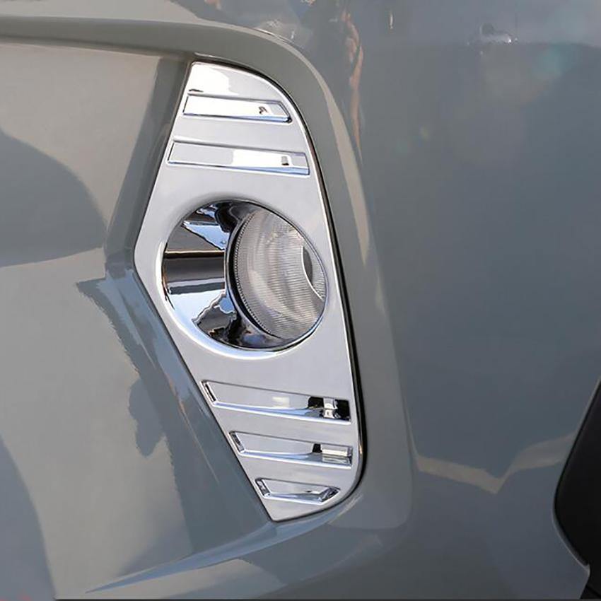 Fit for Toyota New RAV4 2019 2020 2021 LE/XLE/XSE/Limited Model Chrome Front Fog Light Lamp Cover Trim Trims - beautost