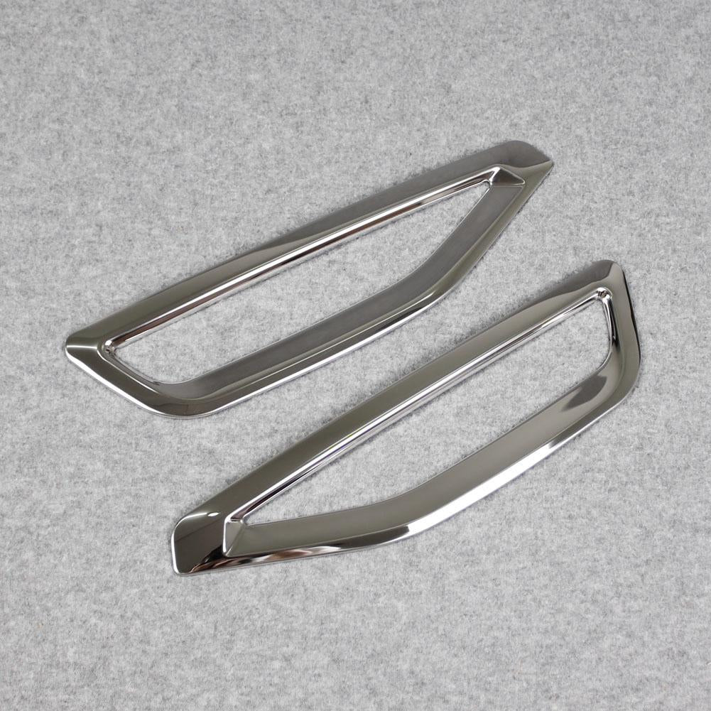 Fit for BMW 2019 2020 2021 New X5 G05 Front Side Fender Vents Air Outlet Cover Trims Stainless Steel