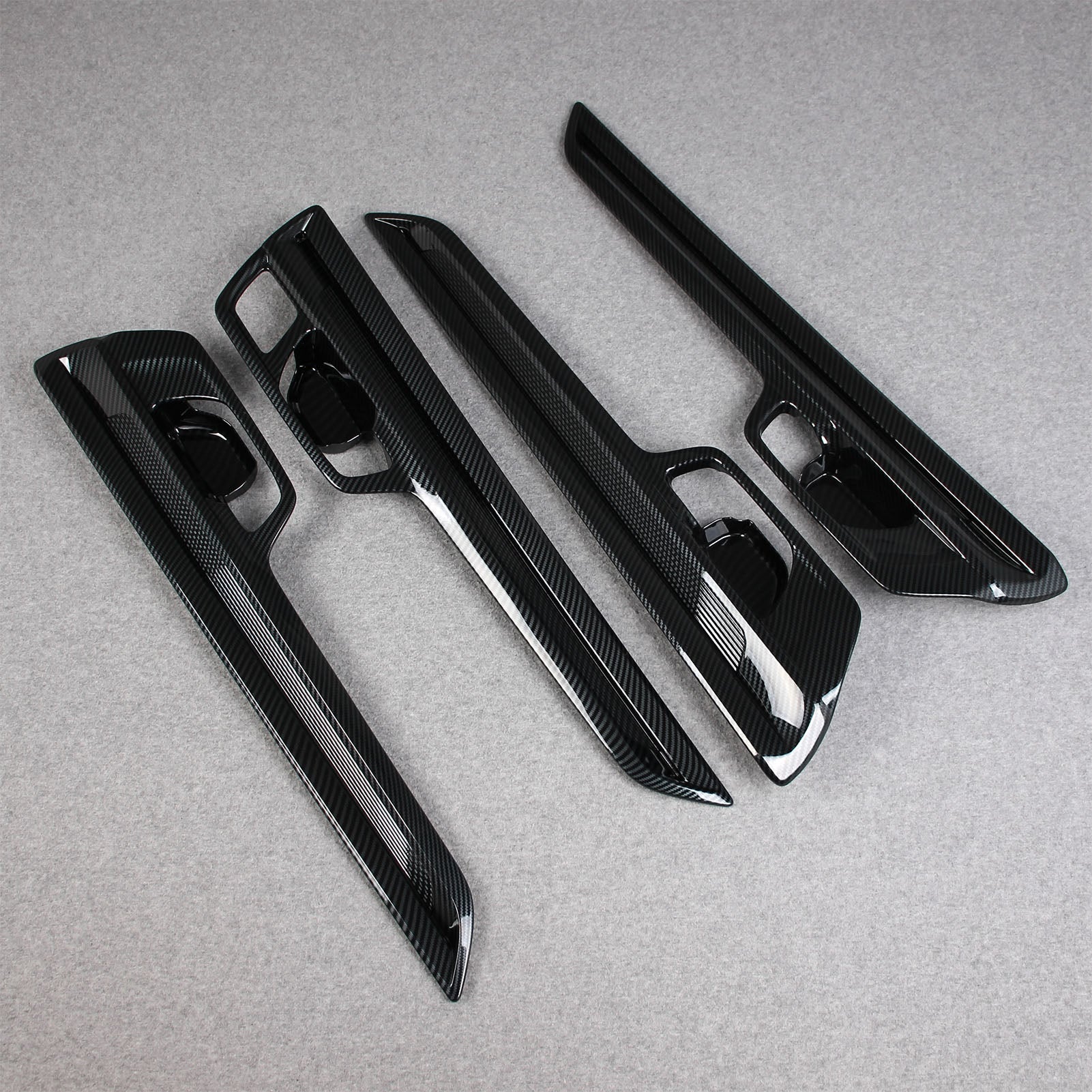 Honda CRV CR-V 2023 Interior Door Handle Bowl Cover Trims Carbon Fiber Pattern