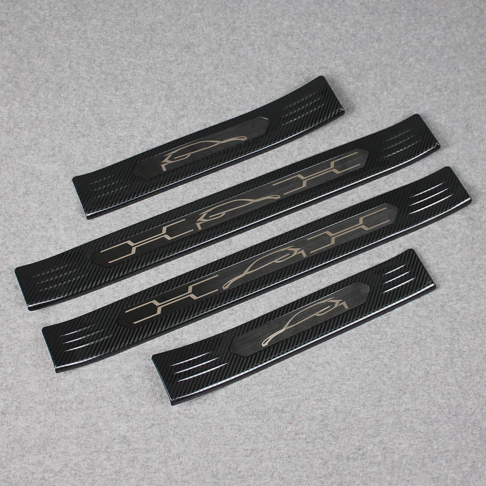 Fit for Toyota VENZA 2021 2022 2023 2024 Outside Door Sill Scuff Plate Guard Cover Trim Sport Style Stainless Steel