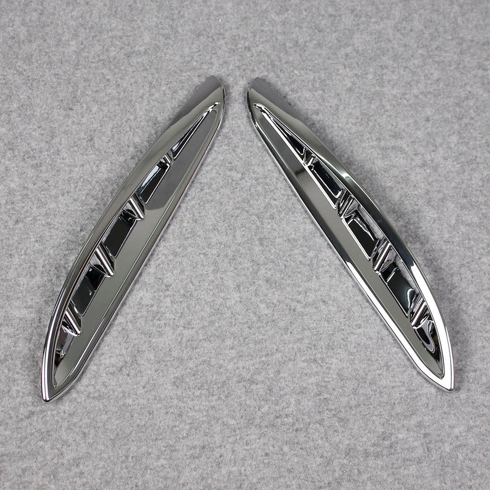 Fit for Toyota VENZA 2021 Chrome Front Corner Mesh Grill Molding Cover Trims