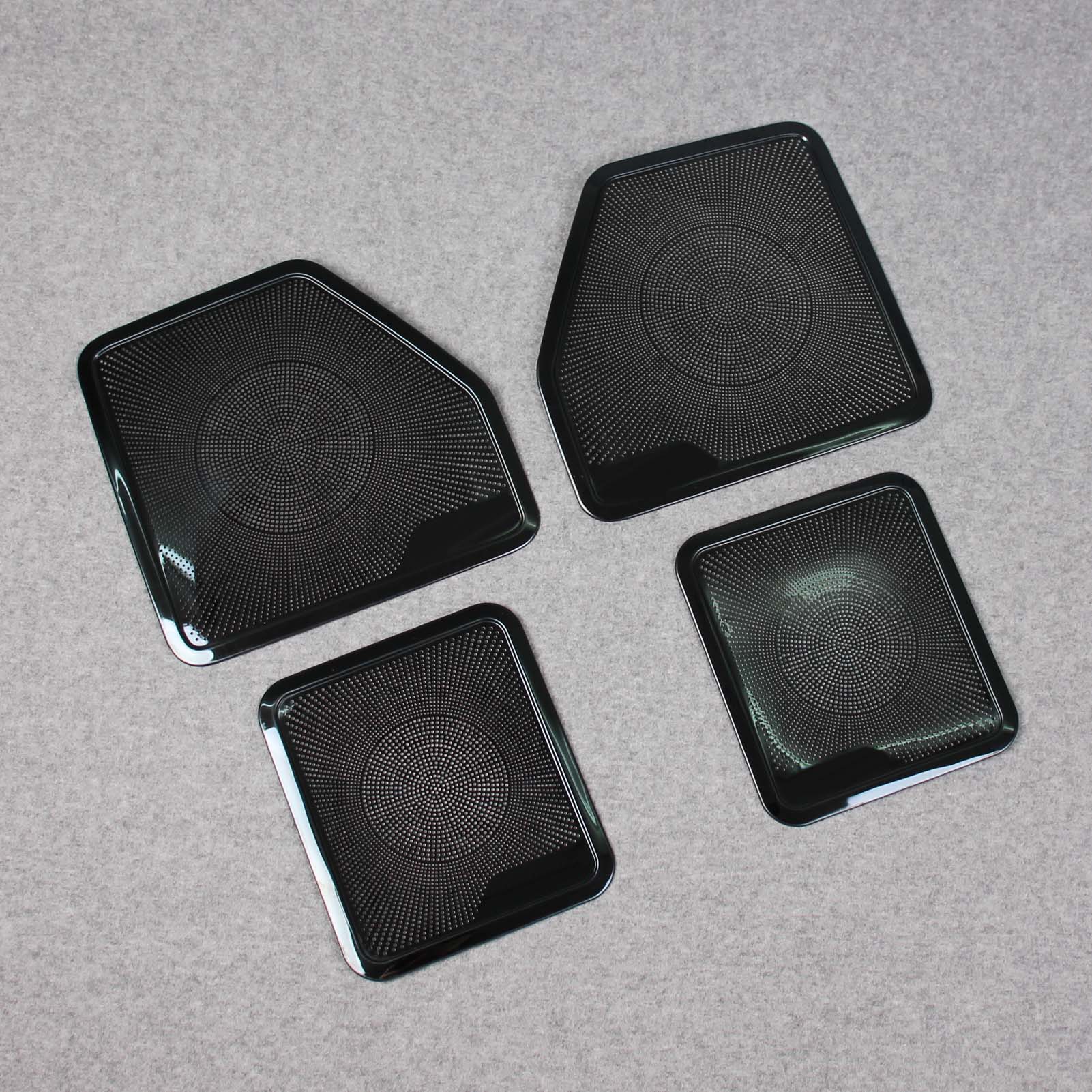 For Ford F-150 2015 2016 2017 2018 2019 2020 Interior 4 Door Sound Speaker Cover Trims Stainless Steel