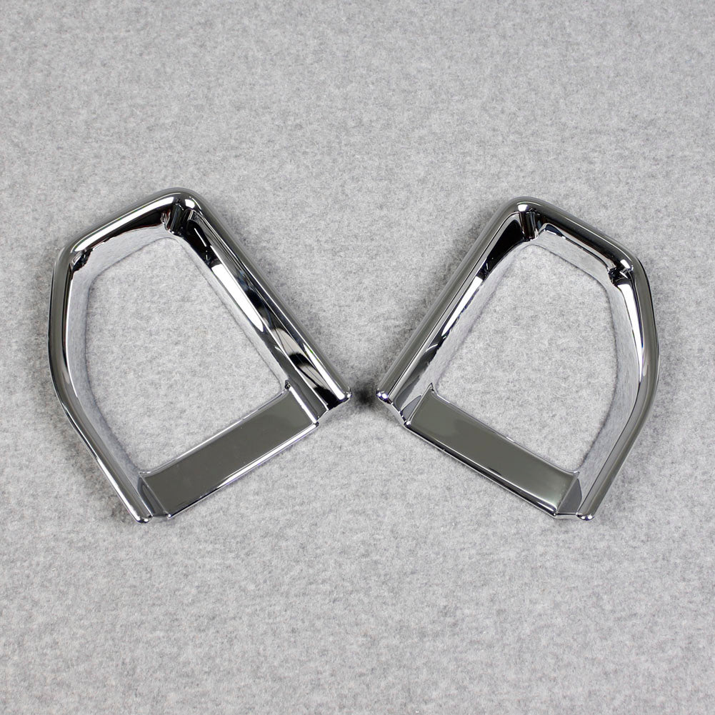 Fit For Jeep 2018 2019 2020 2021 2022 Wrangler Chrome Rear Fog Light Lamp Cover Trims