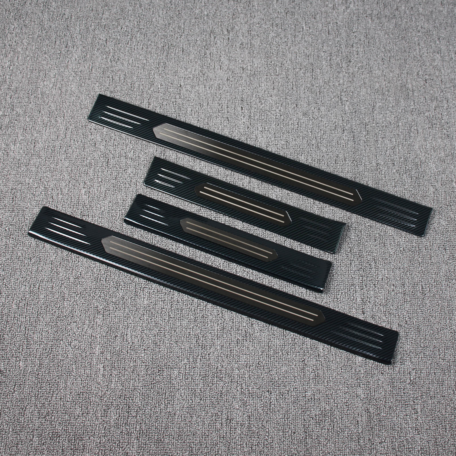 Fit for Nissan Rogue 2021 2022 Door Sill Scuff Plate Guard Cover Trims Stainless Steel