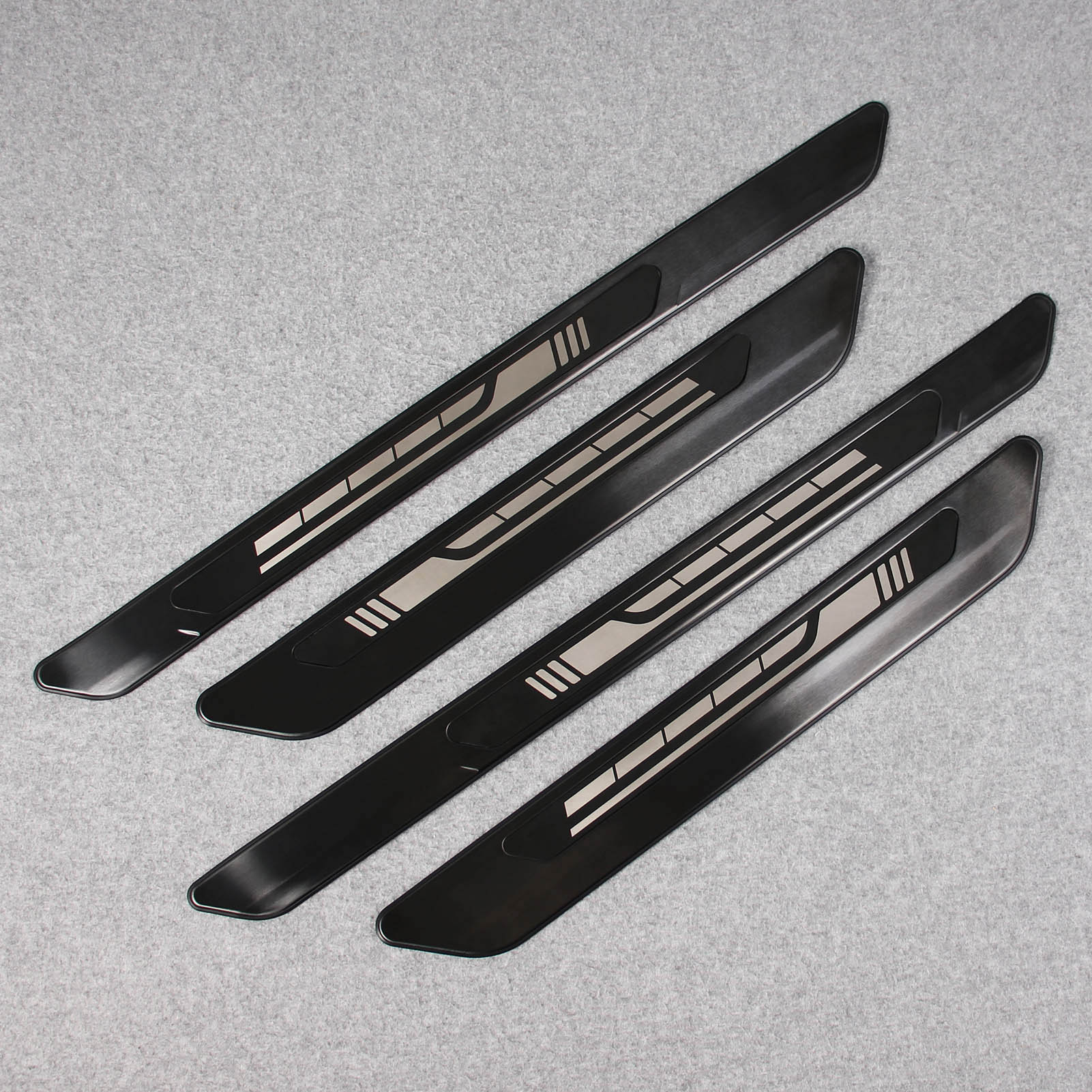 Fit for Toyota 2021 2022 Sienna Outside Door Sill Scuff Plate Guard Cover Trim Stainless Steel