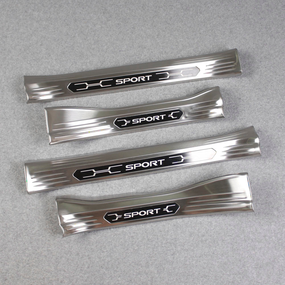 Fit for Toyota New RAV4 2019 2020 2021 2022 Inside Door Sill Scuff Plate Guard Cover Trims Stainless Steel