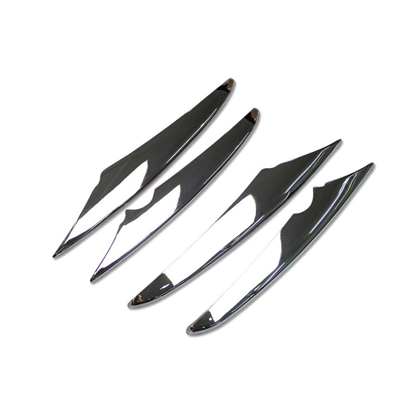 Fit For Mercedes Benz GLC GLC300 GLC-Coupe 2016 2017 2018 2019 Front Corner Mesh Grill Molding Cover Trim Chrome