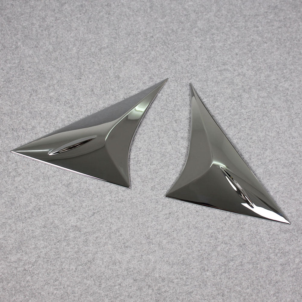 Fit for Toyota VENZA 2021 2022 2023 2024 Chrome Rear Spoiler Wing Side Beveled Window Cover Trims