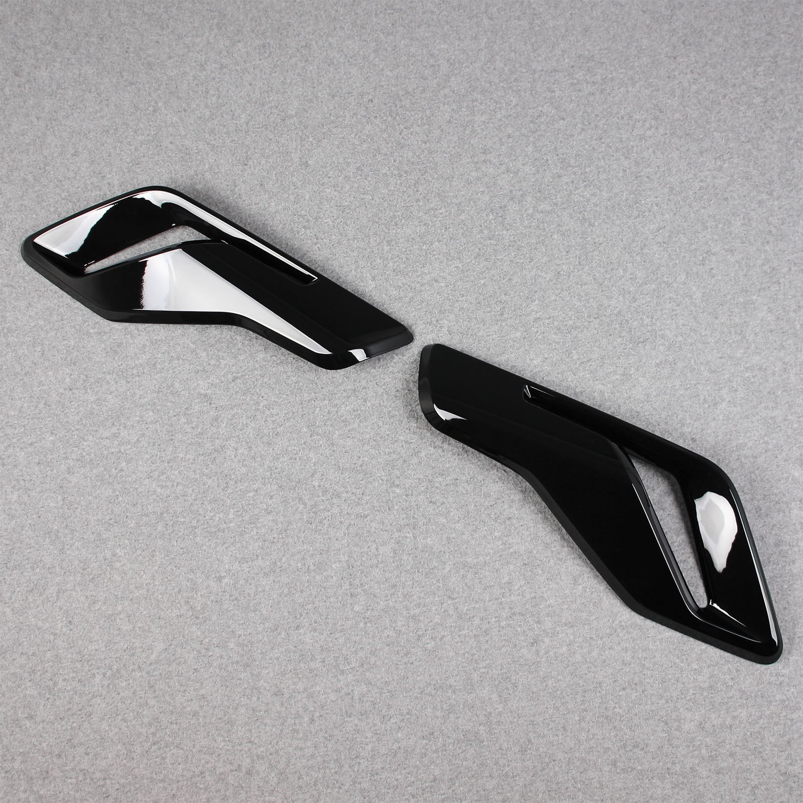 Ford F-150 2021 2022 2023 F150 Front Side Fender Vent Air Outlet Bezel Cover Trims Carbon Fiber Pattern