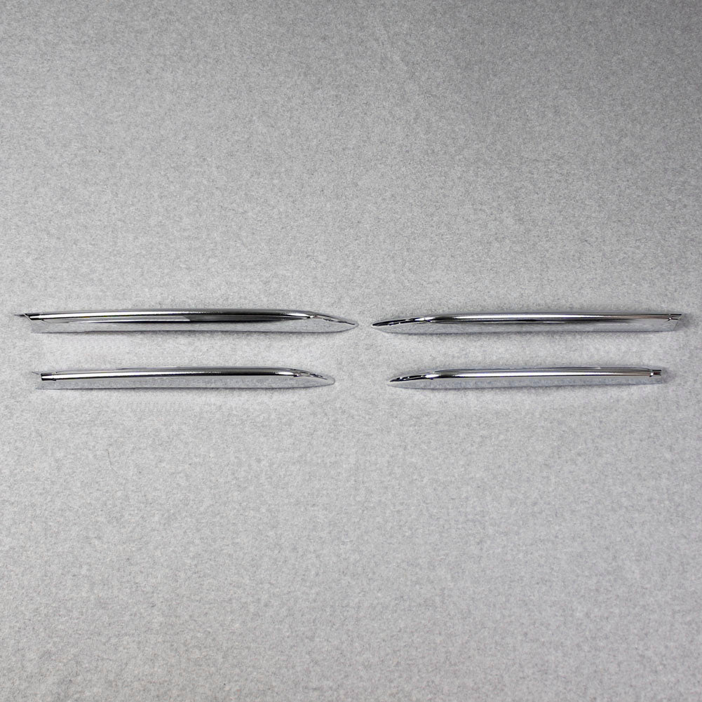 Fit For Mercedes Benz New GLC GLC300 2020 2021 2022 Front Corner Mesh Grill Molding Cover Trim Chrome