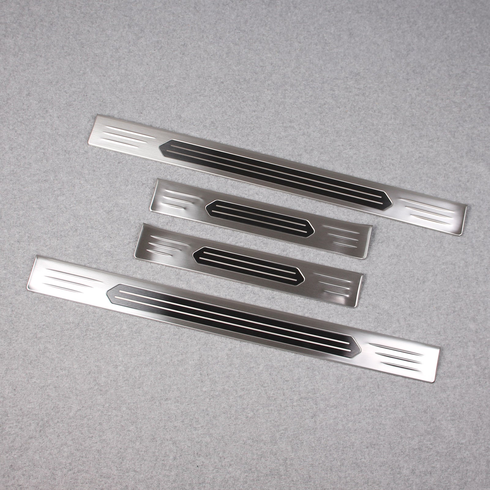 Fit for Nissan Rogue 2021 Door Sill Scuff Plate Guard Cover Trims Stainless Steel