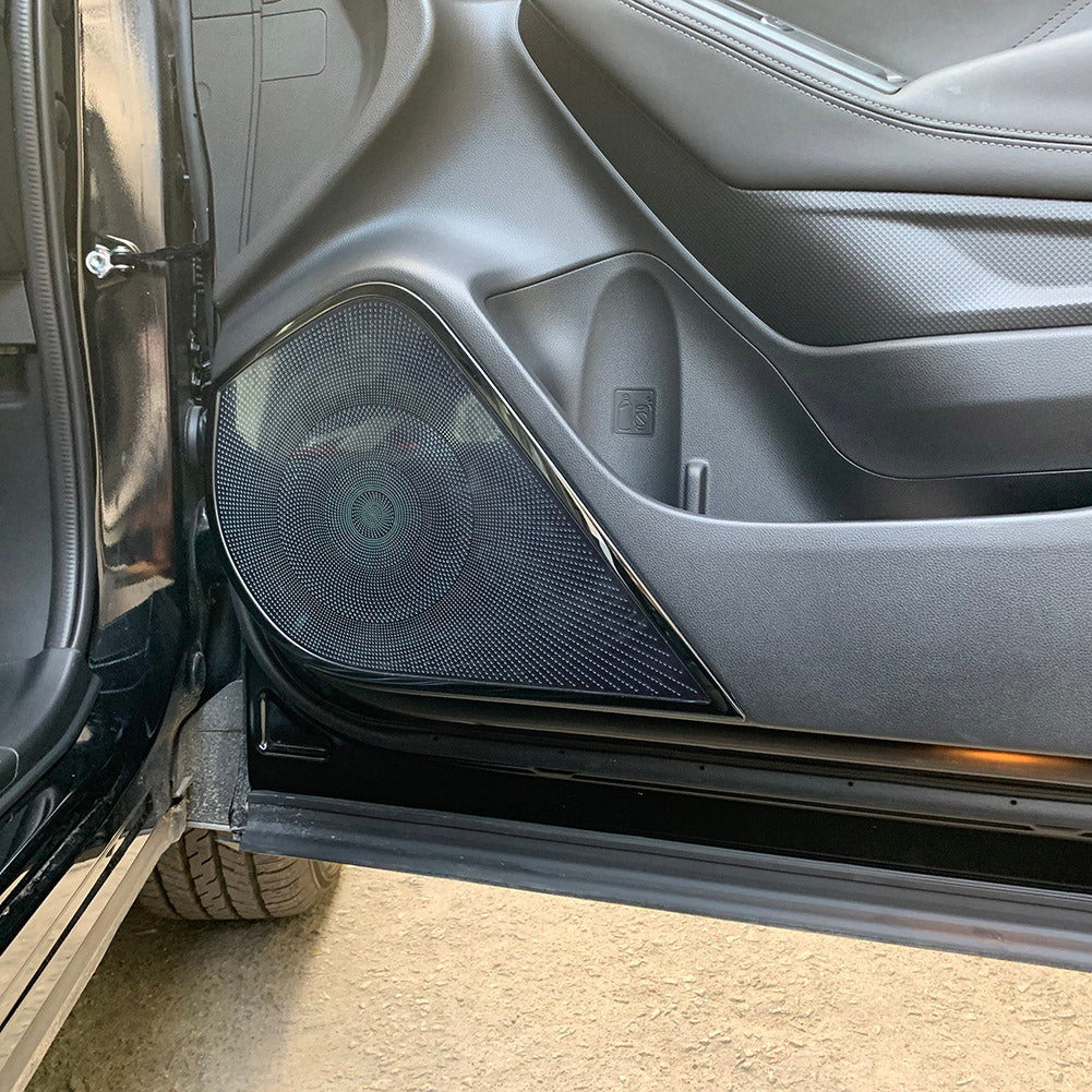 Fit For Subaru 2019 2020 2021 2022 Forester Door Speaker Sound Panel Cover Trims Stainless Steel