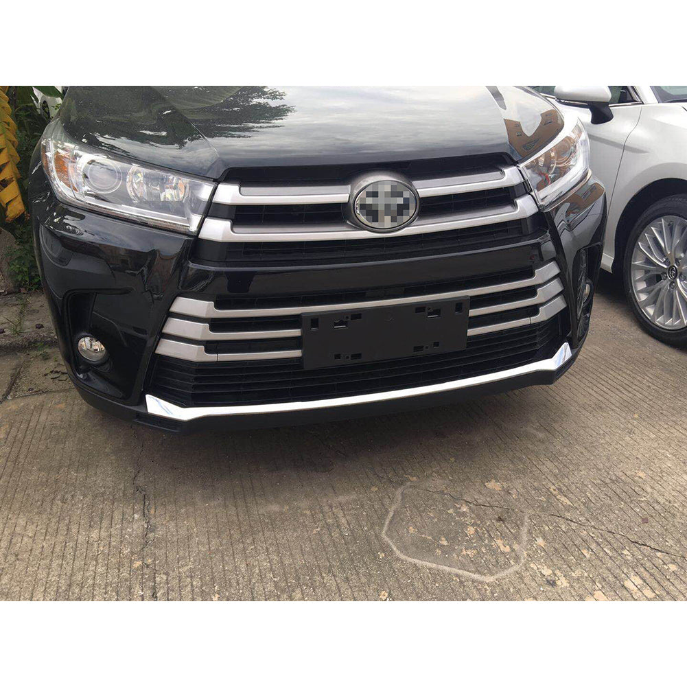 Fit For Toyota New Highlander 2018 2019 Front Grill Bumper Protector Guard Cover Trim