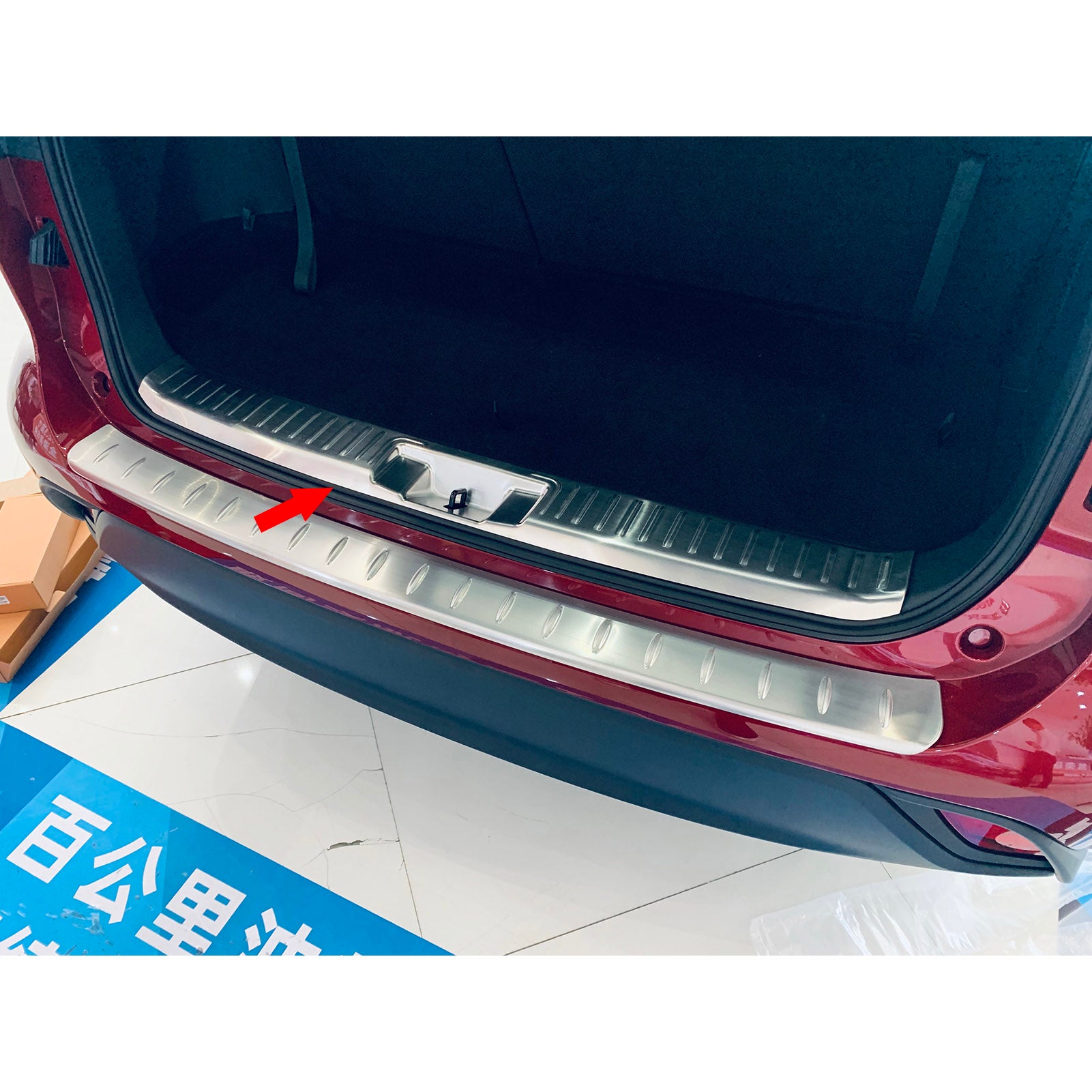 Fit for Toyota New Highlander 2020 2021 2022 Rear Inside Bumper Sill Plate Guard Cover Trim Stainless Steel