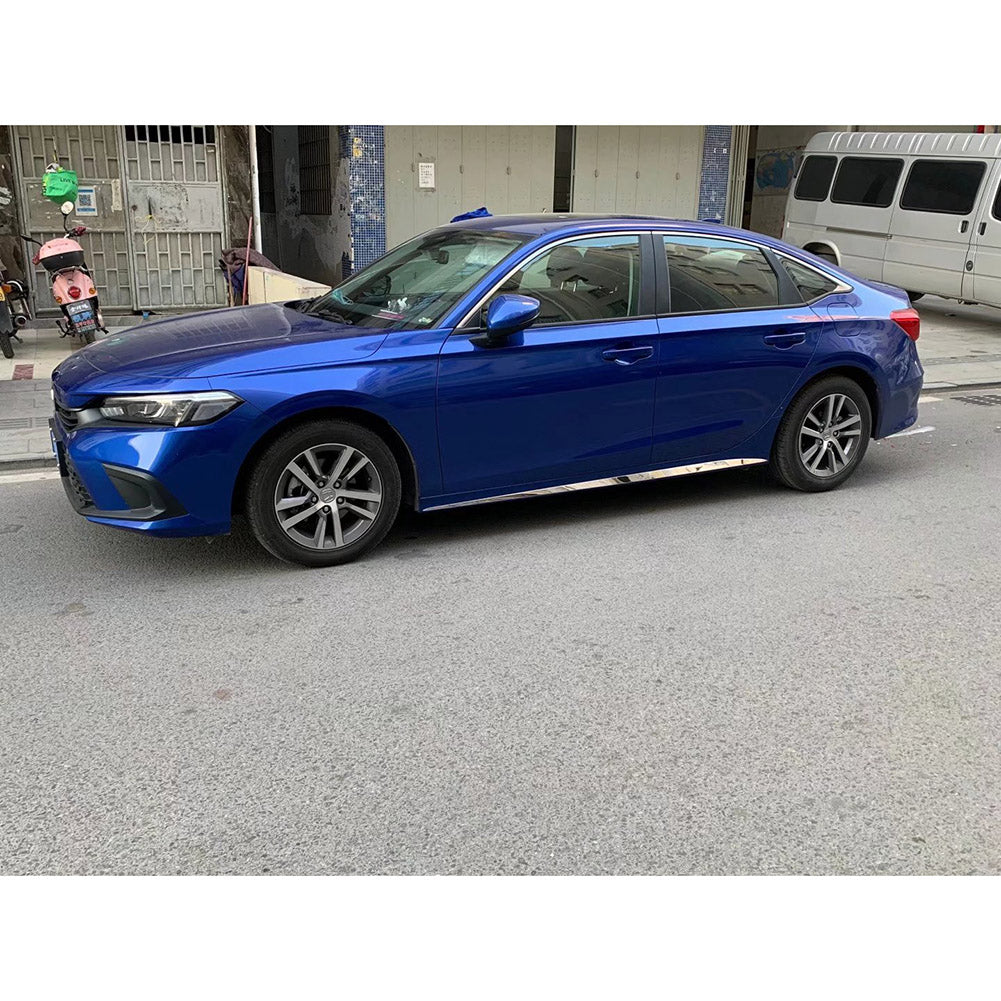 Fit for Honda New Civic 2022 Sedan Door Body Side Skirt Molding Cover Trim