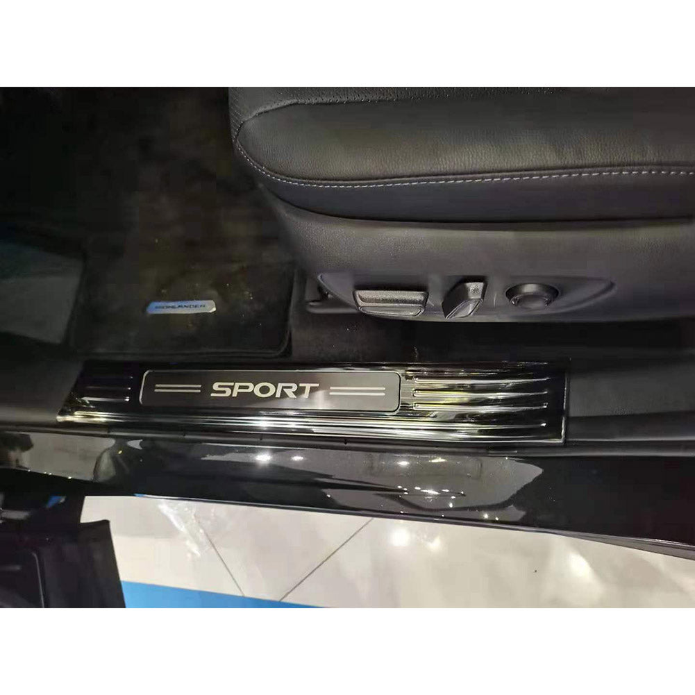 Fit for Toyota Highlander 2020 2021 2022 Inside Door Sill Scuff Plate Guard Cover Trims