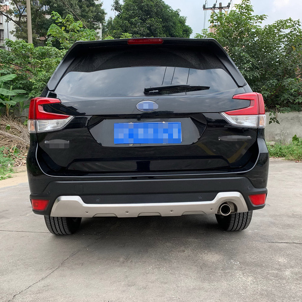 Fit For Subaru 2019 2020 2021 Forester Front + Rear Bumper Guard Protector Plate Cover Trims Stainless Steel