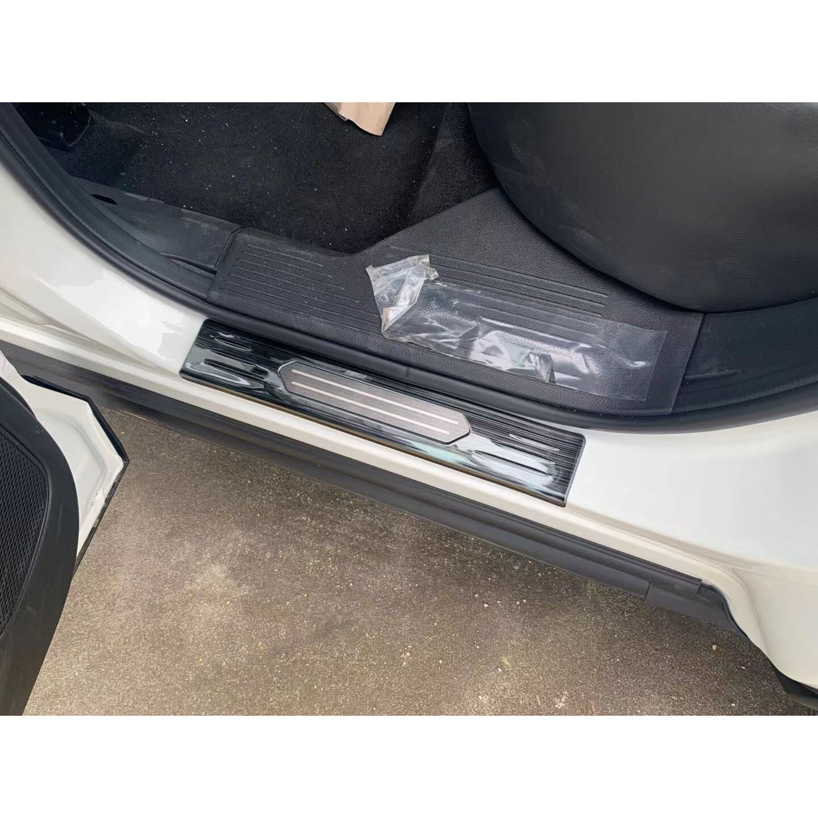 Fit for Nissan Rogue 2021 Door Sill Scuff Plate Guard Cover Trims Stainless Steel