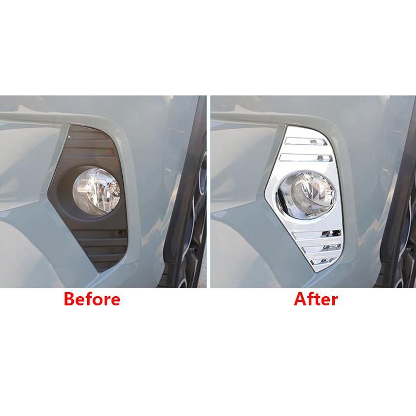 Fit for Toyota New RAV4 2019 2020 2021 LE/XLE/XSE/Limited Model Chrome Front Fog Light Lamp Cover Trim Trims - beautost