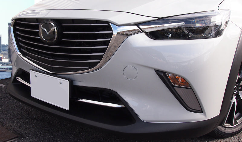 Fit For Mazda CX-3 2016 2017 2018 2019 2020 2021 Chrome Front Lower Grill Grille Cover Trims
